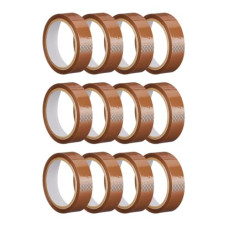 Deals and Offers on - TRENDIKRAFT 12mm X 65 meter Pack of 12 Brown BOPP Packing Cello Tape Self Adhesive Heavy Duty Tape Roll Ideal Deals, Discounts & Offers on - TRENDIKRAFT 12mm X 65 meter Pack of 12 Brown BOPP Packing Cello Tape Self Adhesive Heavy Duty Tape Roll Ideal