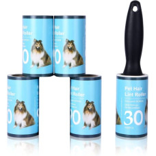 Deals, Discounts & Offers on  - RENESMEE Lint Rollers for Pet Hair Extra Sticky, Pet Hair Remover, 1 Handle with 5 Refills, 150 Total Sheets, Lint Roller Set Brush