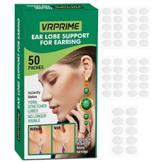 Deals, Discounts & Offers on  - VRPRIME 50 Patches Earlobe Support patches | Earring Sticker tape for Heavy Earrings | Transparent Ear Lobe Tapes Ear Lifts Patches