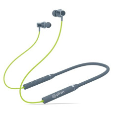 Deals, Discounts & Offers on Headphones - pTron Tangentbeat in-Ear Bluetooth 5.0 Wireless Headphones, Deep Bass, 18H Playtime, Clear Calls, Dual Device Pairing Wireless Neckband, Fast Type-C Charging, Voice Assistant & IPX4 (Green/Grey)