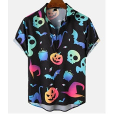 Deals, Discounts & Offers on  - CHENECLOTHMen Regular Fit Printed Cut Away Collar Casual Shirt