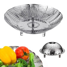 Deals and Offers on Cookware - Sichumaria Vegetable Steamer Basket, Premium Stainless Steel Veggiecollapsible Steamer Basket - Foldable Vegetable Steamer Deals, Discounts & Offers on Cookware - Sichumaria Vegetable Steamer Basket, Premium Stainless Steel Veggiecollapsible Steamer Basket - Foldable Vegetable Steamer