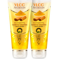 Deals, Discounts & Offers on  - VLCC Ayurveda Skin Brightening Haldi & Chandan - 100 ml (Pack of 2) Face Wash(200 ml)