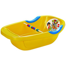 Deals and Offers on Baby Care - Cello Portable Plastic Baby Bath Tub, Yellow Deals, Discounts & Offers on Baby Care - Cello Portable Plastic Baby Bath Tub, Yellow