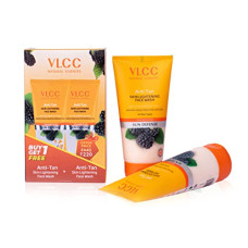 Deals and Offers on - VLCC Anti Tan Skin Lightening Face Wash (2x150g), 2 Pieces Deals, Discounts & Offers on - VLCC Anti Tan Skin Lightening Face Wash (2x150g), 2 Pieces