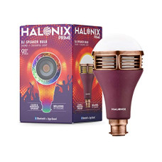 Deals and Offers on Electronics - Halonix Prime DJ Speaker 9W Base-B22 Millions Color Smart Bluetooth led Bulb Pack of 1 (Clear & Powerful Bluetooth Speaker with Colorful Light) Deals, Discounts & Offers on Electronics - Halonix Prime DJ Speaker 9W Base-B22 Millions Color Smart Bluetooth led Bulb Pack of 1 (Clear & Powerful Bluetooth Speaker with Colorful Light)