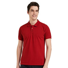 Deals, Discounts & Offers on Men - [Size S] Amazon Brand - Symbol Men's Cotton Rich Solid Polo T-Shirt Regular Fit (Available in Plus Size)