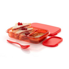 Deals and Offers on - LEAWALL Unbreakable Divine Lunch Box Set Food Grade Plastic BPA-Free Storage Tiffin Dip Container & Spoon Deals, Discounts & Offers on - LEAWALL Unbreakable Divine Lunch Box Set Food Grade Plastic BPA-Free Storage Tiffin Dip Container & Spoon