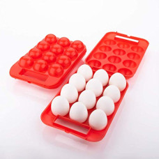 Deals, Discounts & Offers on  - LEAWALL Portable Plastic Egg Holder Carrier Storage Box
