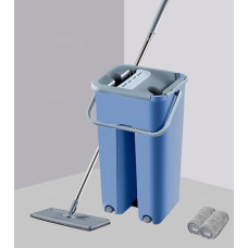Deals, Discounts & Offers on Home Improvement - STELLIX Mop with Bucket For Floor Cleaning|Flat Mop with Telescopic Stick