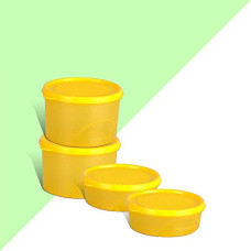 Deals and Offers on - Belocopia - 4 Piece Round Easy Pick Container Set (1.5 L), Yellow Deals, Discounts & Offers on - Belocopia - 4 Piece Round Easy Pick Container Set (1.5 L), Yellow