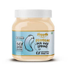 Deals, Discounts & Offers on  - Happilo Premium Kaju Katli Spread, Delicious and Creamy Spread with Rich Flavor of Roasted Premium Cashews, High Protein Low-Sugar Sweet Dessert, Guilt-Free Healthy Snack, No Cholesterol and Trans-Fat, 350g