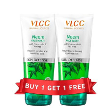 Deals and Offers on Beauty Care - VLCC Neem Face Wash - 150ml X 2 | Buy One Get One (300ml) | Fights Acne, and Pimples | Soothe Skin Inflammation and Irritation | With Neem, Chamomile, Tea Tree, Eucalyptus & Carrot seed. Deals, Discounts & Offers on Beauty Care - VLCC Neem Face Wash - 150ml X 2 | Buy One Get One (300ml) | Fights Acne, and Pimples | Soothe Skin Inflammation and Irritation | With Neem, Chamomile, Tea Tree, Eucalyptus & Carrot seed.