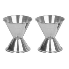 Deals, Discounts & Offers on  - Dynore Stainless Steel Set of 2 Double Sided Jigger/Peg Measure 30 Ml & 60 ml