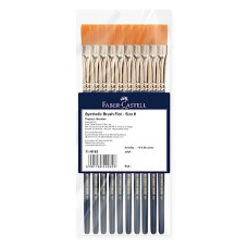 Deals, Discounts & Offers on  - Faber-Castell Paint Brush - Synth Hair Flat Size 6 PCK-10