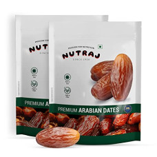 Deals and Offers on - Nutraj Premium Gold Arabian Dates 1kg (500g X 2)| Khajur | Khajoor | No Preservatives | No Added Sugar | Dried Fruits | Rich in Iron, Fibre & Vitamins Deals, Discounts & Offers on - Nutraj Premium Gold Arabian Dates 1kg (500g X 2)| Khajur | Khajoor | No Preservatives | No Added Sugar | Dried Fruits | Rich in Iron, Fibre & Vitamins