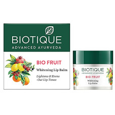 Deals and Offers on - Biotique Fruit Whitening/Brightening Lip Balm | Hydrated and Nourishing Lips| Visibly Lighter Lips | Evens Out Lip Tone | De-pigmentation Balm |100% Botanical Extracts| All Skin Types | 12G Deals, Discounts & Offers on - Biotique Fruit Whitening/Brightening Lip Balm | Hydrated and Nourishing Lips| Visibly Lighter Lips | Evens Out Lip Tone | De-pigmentation Balm |100% Botanical Extracts| All Skin Types | 12G