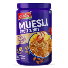 Deals, Discounts & Offers on  - Kwality Muesli Fruit & Nut 1Kg Jar | 76% Multi Grains | No Maida | Natural Source of Vitamin & Iron | High in Protein & Fiber | Low Fat & Cholesterol | Healthy Food & Breakfast Cereal