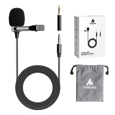 Deals, Discounts & Offers on  - MAONO AU-400 Lavalier Auxiliary Omnidirectional Microphone (Black)