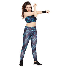 Deals and Offers on Women - Clovia Women's Snug Fit High Rise Printed Active Tights with Side Pockets Deals, Discounts & Offers on Women - Clovia Women's Snug Fit High Rise Printed Active Tights with Side Pockets