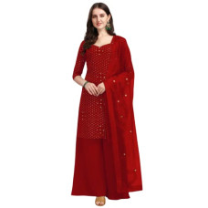 Deals and Offers on Women - Fashion Basket Women Georgette Sharara Suit Deals, Discounts & Offers on Women - Fashion Basket Women Georgette Sharara Suit