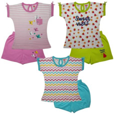 Deals and Offers on Baby Care - LuvLap Half Sleeve Girls Top & Shorts Sets, For Baby, Infants & Toddlers, Multicolour, 100% Cotton, Baby Girl Dress, Baby Girl Clothes Deals, Discounts & Offers on Baby Care - LuvLap Half Sleeve Girls Top & Shorts Sets, For Baby, Infants & Toddlers, Multicolour, 100% Cotton, Baby Girl Dress, Baby Girl Clothes