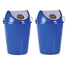 Deals and Offers on - ARISTO Swing Lid Garbage Waste Dustbin 25 LTR (Blue), (37.5(D) x 49) Deals, Discounts & Offers on - ARISTO Swing Lid Garbage Waste Dustbin 25 LTR (Blue), (37.5(D) x 49)
