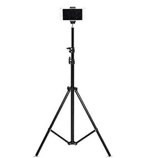 Deals, Discounts & Offers on  - Tygot Lightweight & Portable Portable 7 Feet (84 Inch) Long Tripod Stand with Adjustable Mobile Clip Holder