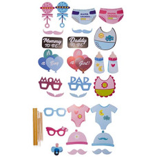 Deals, Discounts & Offers on  - Negi Baby Shower Set of 28 Photo Booth/Baby Shower Photo Booth/Baby Shower Party Props/Baby Shower Photo Props/Baby Shower Props