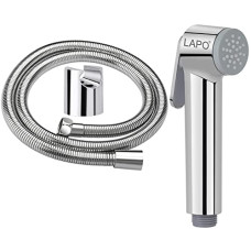 Deals and Offers on - LAPO Heavy Duty ABS Health Faucet for Bathroom with Stainless Steel 304 Grade 1.30 Meter Flexible Hose Pipe and Wall Hook Chrome Finish, Jet Spray Deals, Discounts & Offers on - LAPO Heavy Duty ABS Health Faucet for Bathroom with Stainless Steel 304 Grade 1.30 Meter Flexible Hose Pipe and Wall Hook Chrome Finish, Jet Spray
