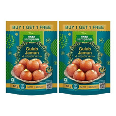 Deals, Discounts & Offers on  - Tata Sampann Gulab Jamun Dessert Mix, Soft & Juicy, (Buy 1 Get 1 Promo Pack), 2x 175g