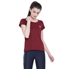 Deals and Offers on Women - Clovia Women's Activewear Short Sleeve Sports T-Shirt Deals, Discounts & Offers on Women - Clovia Women's Activewear Short Sleeve Sports T-Shirt