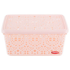 Deals and Offers on - Nayasa Plastic Basket (29 Cm X 21 Cm X 14 Cm, Beige) Deals, Discounts & Offers on - Nayasa Plastic Basket (29 Cm X 21 Cm X 14 Cm, Beige)