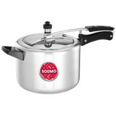 Deals and Offers on Cookware - Amazon Brand Solimo - Sleek Induction Bottom Aluminium Pressure Cooker - 5 Liter (Inner Lid) Deals, Discounts & Offers on Cookware - Amazon Brand Solimo - Sleek Induction Bottom Aluminium Pressure Cooker - 5 Liter (Inner Lid)