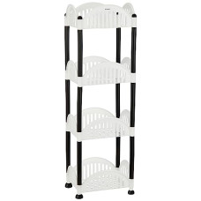 Deals, Discounts & Offers on  - Amazon Brand - Solimo Four-Tier Multipurpose Plastic Rack