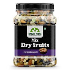 Deals, Discounts & Offers on  - Nature Prime 100% Natural Premium Mix Dry Fruits 500Gm with Almonds | Cashew | Kishmish | Apricot | Black Raisins | Dried Kiwi | Nuts and Dry Fruits 500Gm (Jar pack)