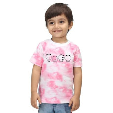 Deals, Discounts & Offers on Baby Care - Nusyl Infants Baby Pandas Printed Tie & Dye Tshirt -NUITDTSH0221