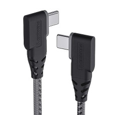 Deals and Offers on - Ambrane Type C to Type C, 60W Fast Charging, L Shape for Easy Holding, PD Technology, 480Mbps Data Sync Cable Deals, Discounts & Offers on - Ambrane Type C to Type C, 60W Fast Charging, L Shape for Easy Holding, PD Technology, 480Mbps Data Sync Cable