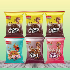 Deals, Discounts & Offers on  - KWALITY Combo Breakfast Cereals Pouch (6 x 20 g) Choco, Starwberry, Fills, Fruit Rings 4x120g [Pack of 4]