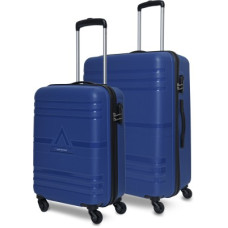 Deals and Offers on - ARISTOCRATHard Body Set of 2 Luggage - Airstop Cabin & Medium (Set Of 2) Blue, Hardcase, 4 Wheels,7 Year Warranty - Blue Deals, Discounts & Offers on - ARISTOCRATHard Body Set of 2 Luggage - Airstop Cabin & Medium (Set Of 2) Blue, Hardcase, 4 Wheels,7 Year Warranty - Blue
