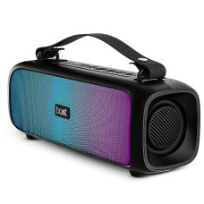 Deals, Discounts & Offers on Electronics - boAt Stone 580 Bluetooth Speaker with 12W RMS Stereo Sound, LED Lights, Up to 8 HRS Playtime, TWS Feature, FM Radio, Multi-Compatibility Mode, IPX4(Midnight Black)