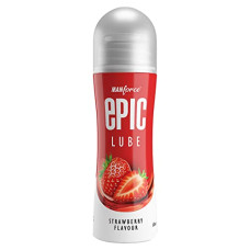 Deals, Discounts & Offers on Sexual Welness - Manforce Epic Lube Strawberry Flavoured (Lubrication Gel For Men & Women) Water-Based Gel, Skin-Friendly, Safe To Use With Condoms, 60ml