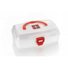 Deals and Offers on - TEX-RO Medico Small First Aid Box, White, Plastic, Rectangular Deals, Discounts & Offers on - TEX-RO Medico Small First Aid Box, White, Plastic, Rectangular