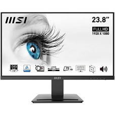 Deals, Discounts & Offers on  - MSI PRO MP243 23.8 Inch Full HD Office Monitor - 1920 x 1080 IPS Panel, 75 Hz, Eye-Friendly Screen, Built-in Speakers, Accessory Slot, HDMI, DP