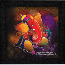 Deals and Offers on - SAF 'Ganesha' Painting (Wood, 12 inch x 12 inch, Special Effect Textured, SAO97) Deals, Discounts & Offers on - SAF 'Ganesha' Painting (Wood, 12 inch x 12 inch, Special Effect Textured, SAO97)
