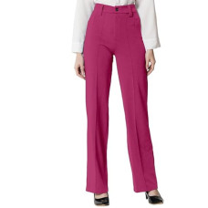 Deals, Discounts & Offers on Women - [Size 2XL] Selvia Women's Lycra Solid Regular Fit Button and Zipper Clouser Straight Trouser Pant