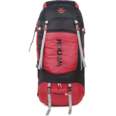 Deals, Discounts & Offers on  - WROGNTrekking Bag For Hiking/Camping/Outdoor Sports with Rain Cover/Shoe Compartment Rucksack - 65 L(Red)