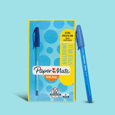 Deals, Discounts & Offers on Stationery - PAPER MATE INKJOY 100ST Ball Pen XF Capped 50x Blue
