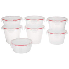 Deals, Discounts & Offers on  - Amazon Brand - Solimo Plastic Kitchen Storage Container Set, 7-Pieces, Transparent