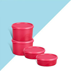 Deals and Offers on - Belocopia - 4 Piece Round Easy Pick Container Set (1.5 L), Pink Deals, Discounts & Offers on - Belocopia - 4 Piece Round Easy Pick Container Set (1.5 L), Pink